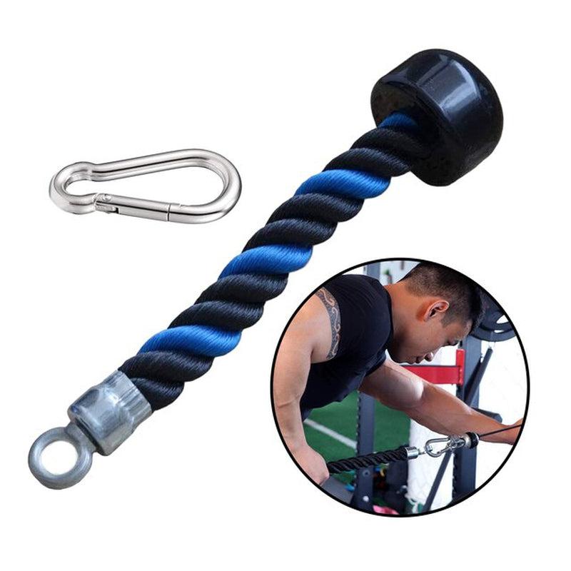 Triceps Rope Single Grip Pulley Cable Attachment - LAT Handle for Pull Down Exercises - Grip Strength Exerciser for Back and Arm Muscle Building - Fitness Accessories
